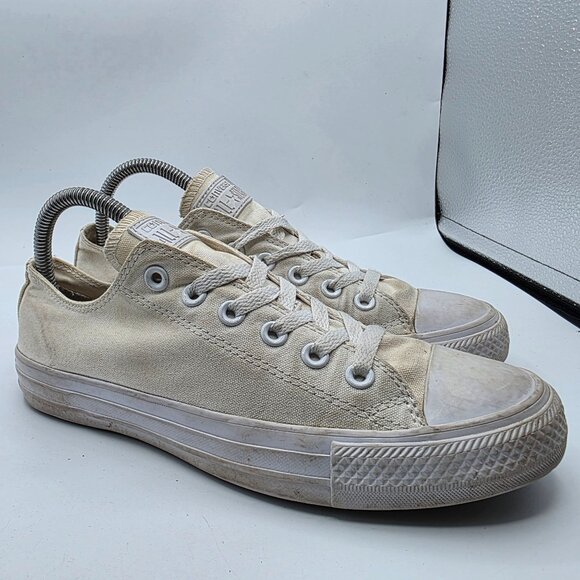 Converse All Star Womens Size 8 White Low Top Casual Sneakers Shoes Walking - Picture 1 of 13